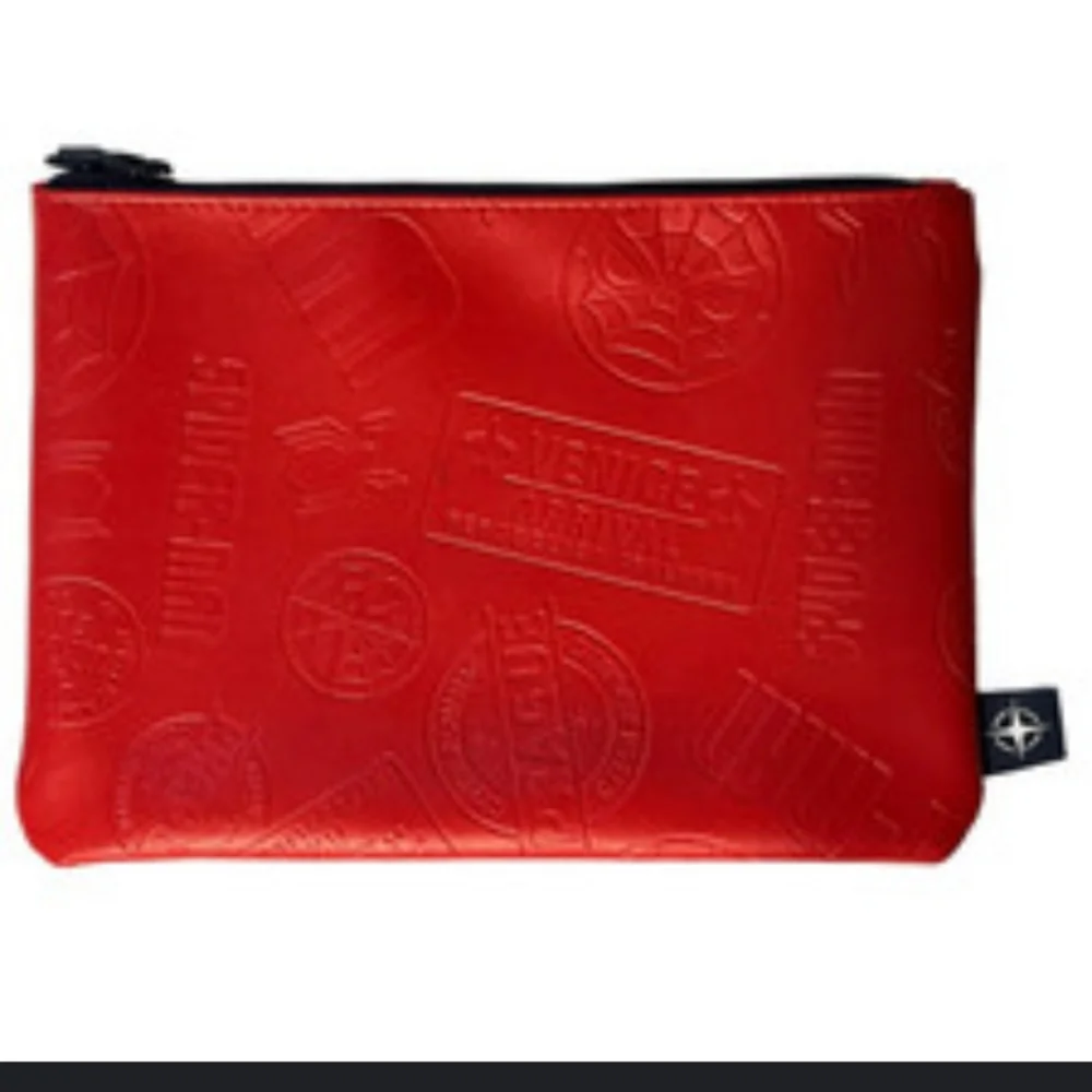 MARVEL Spider-Man Red & Blue Embossed Pouches Far From Home Movie Bags (2)